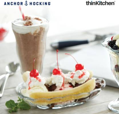 Anchor Hocking Banana Split Dessert Glass - 243 ml Tray