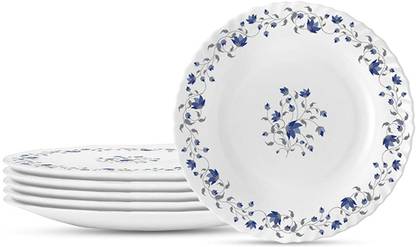 BOROSIL Helena 100% bone ash free Quarter plate 7.5"(6 pcs) set Half Plate