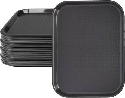 MDNSHO Plastic Serving Trays Set Platter/Unbreakable Large tray Set for Home Tray