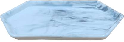 TLCAART Marble Hexagon Platter Tray