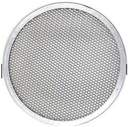 Umar Craft Pizza Mesh tray (8 inch) Baking and Roasting Tray for Oven, Silver Pizza Tray