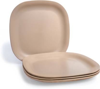 Lumiset Solid Unbreakable Plastic square 9 inch Dinner Plate