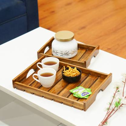 RAMAADHARI CREATION RDC-rosewood tray set of 2 Tray