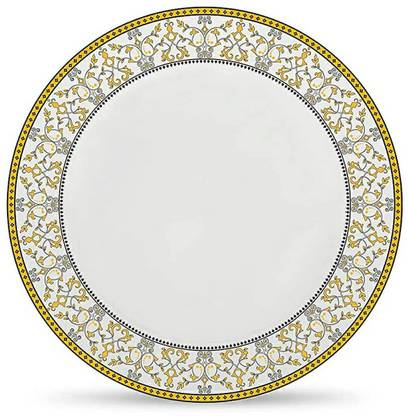 LAOPALA Diva Morrocan Gold Large Dinner Plate Set of 6 pcs, 11" Inch, Opalglass, Dinner Plate