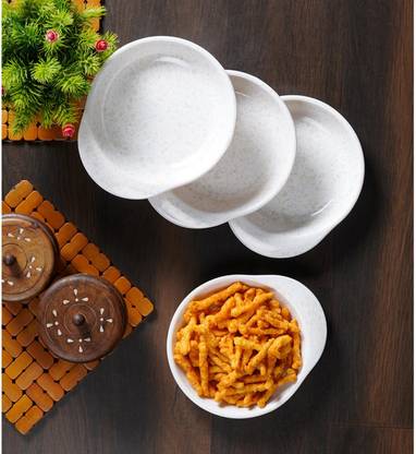 CDI Melamine Chat Plate 4 Pcs Set Dinner Plate