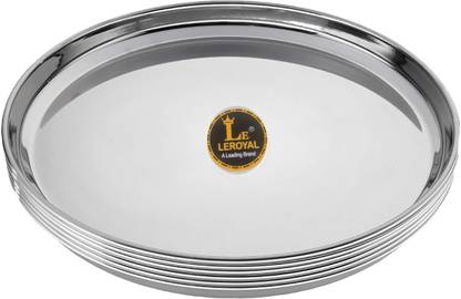 LEROYAL Regular Khumcha/Thali Dinner Plate