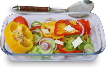 VVSS Borosilicate Glass Microwave Oven Safe Rectangular Baking Dish 1600 ML Baking Dish
