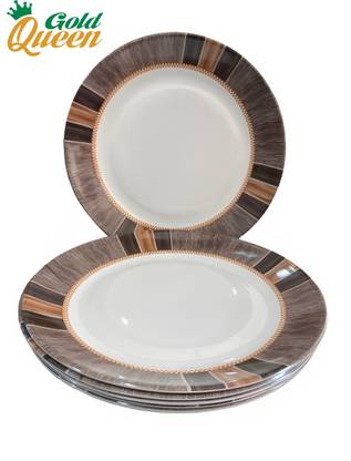 Gold Queen Ultra corel double coating 11 inch Dinner Plate