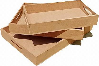 Mn CRAFT'S INDIA mdf tray set for serving Tray