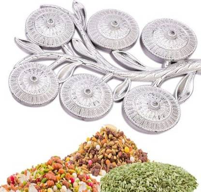 Dream bigger collection Multipurpose Decorative 6 Storage Tree Shape Mukhwas Dani Dry Fruit Serving Tray Tray