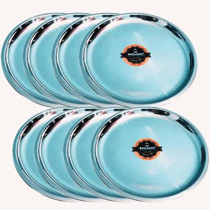 Rajlaxmi Designer border plate, poha plate, breakfast plate, nashta plate Half Plate