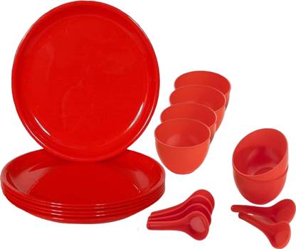 x pods Dinner Set of 18 pcs, Luxury Dining Dinner Set Full Plates with Katoris Spoon Dinner Plate