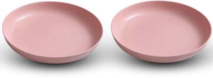 KitchAntique 9.05" Unbreakable Wheat Straw Plates-Ideal for Salad,Pasta,Snacks & Dinner Party Dinner Plate