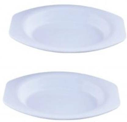 LifePlast Chip Dip Platter/Tray Unbreakable ,Microwave Safe (Pack of 2) Chip & Dip Tray