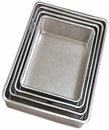 JAYCO Aluminium Deep Trays / Baking Trays - Set of 4 pcs - 12" 13" 14" 16" Baking Pan