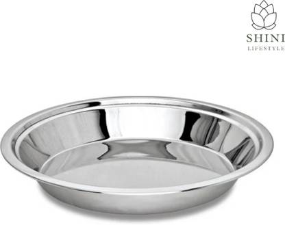 SHINI LIFESTYLE Stainless Steel Atta Parat, Silver Paraat, Steel Parat for Dough, Atta Parat Paraat