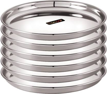 GALOOF steinless steel full size 12" dinner plate set of 6 Dinner Plate