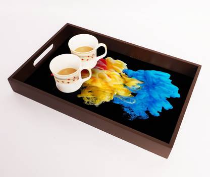 Creative Print Solution 3d Color Design Tray For coffee tray Serving tray / Size 15x9.75x1.85 inch Tray