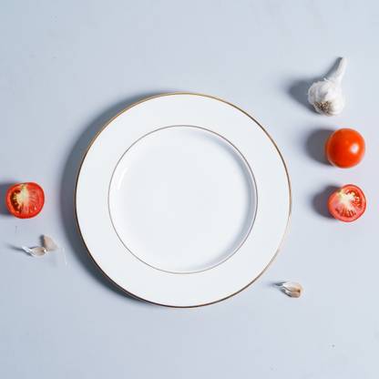 Dandy Lines By DATA Full Plate in Gold, 1122 Dinner Plate