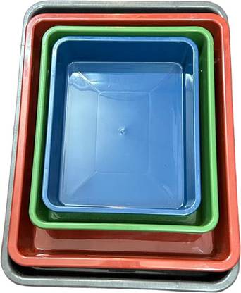 Lakshman Plastic Tray Set of 4 Tray