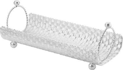 dmart Exclusif D Mart exclusif Silver Plated Long Cylindrical Tray Tray