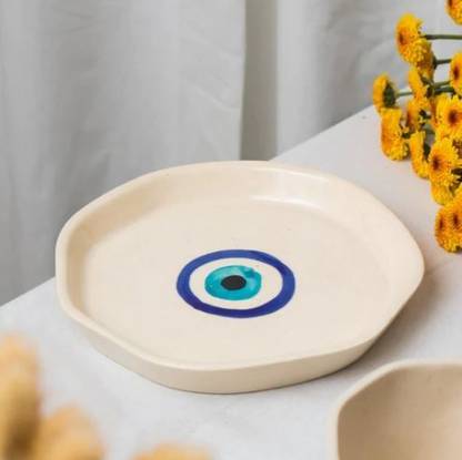 Classydesigners Evil Eye Small Snacks Platters 7" size Tray