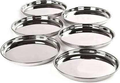 Snapple Stainless Steel with Mirror Finish (25CM) Dinner Plate
