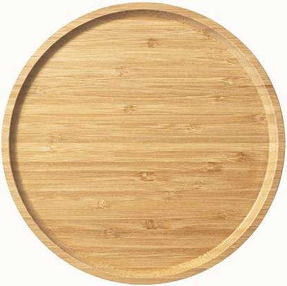 Anaya AfroZ Wooden Plates Dinner Plates, Mango wood Round Wood Plates Dinner Plate