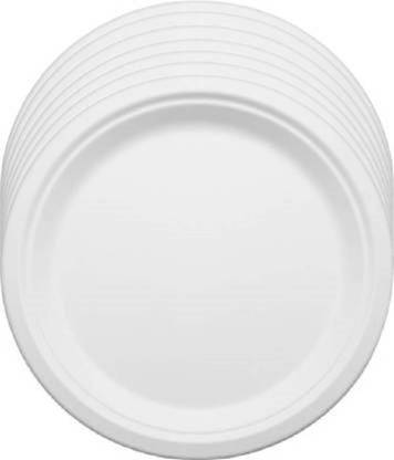 SWHF 100% Bio-degradable Compostable Round Disposable Eco-Friendly Plate 9" Dinner Plate