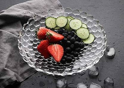 the anuja Classic Bubble Design Dry Fruit Chocolate Tray |Decoration Serving Dessert Plate Quarter Plate