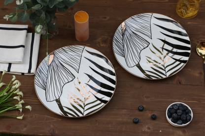 THE CROCKERY COLLECTION GOLDEN LEAF DINNER PLATE Dinner Plate
