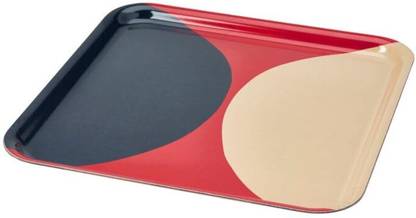 IKEA Digital Shoppy SNÖKRABBA Tray, Patterned/Multicolour, 33x33 cm (13x13) Tray