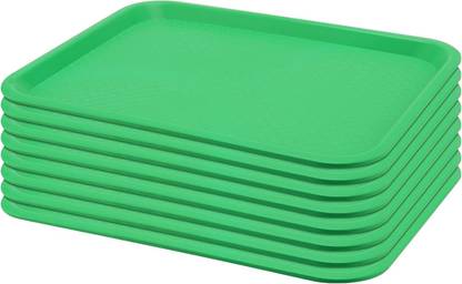 MDNSHO Plastic Serving Trays Set Platter/Unbreakable Large tray Set for Home Tray