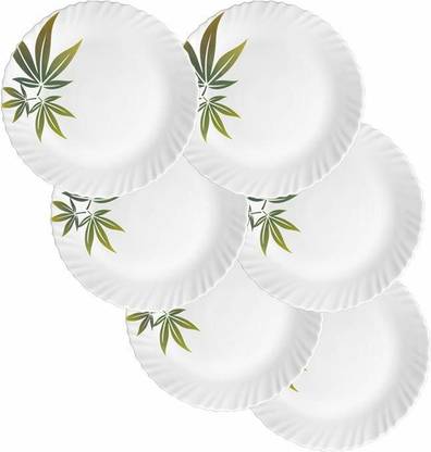 LAOPALA Novo Trinity Green Quarter Plate Set Of 6 Quarter Plate