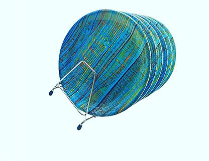 DRIZLING Dishwasher Safe Melamine Beautiful Colorful Print Design Dinner Plate