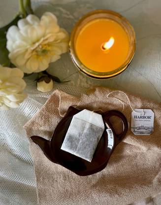 Old Harbor OH Kettle Shaped Tea Bag Holder | Tea Tidy | Spoon Rest Tray