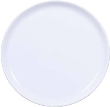 Gowri Enterprises Plastic Buffet Plates | White | Each 11 inch size | Ideal for Daily Use| Tray