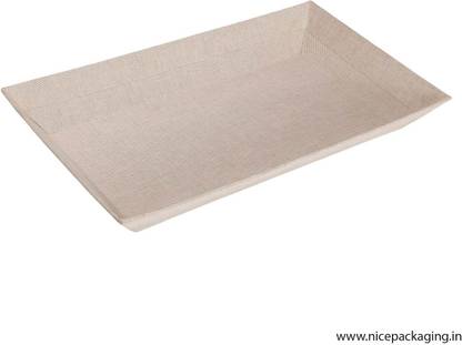 NICE PACKAGING Khadi Cardboard tray (Tray-096, 13.5x8.5x1.5inch, Pack of 10) Tray