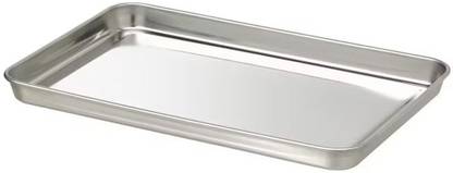 IKEA Serving tray, stainless steel, 30x20 cm (11 ¾x7 ¾ ") Chip & Dip Tray