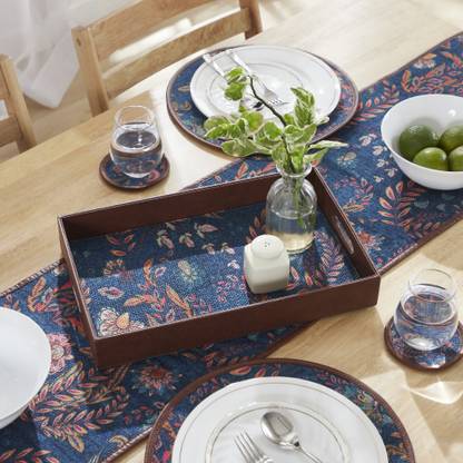 Mona B Polyester Serving Tray Decorative, Home, Office, Restaurant Small (TRS-102) Tray