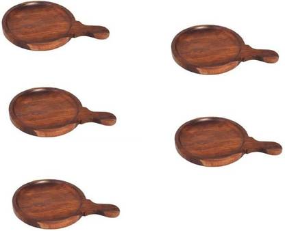 QUEEN ART HANDICRAFTS pan set 5/9 inch round/best quality/snacks plate/cutting board. Pizza Tray