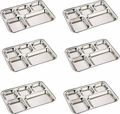 KITCHEN CLASSICO 5 Compartments Thali Dinner Plate