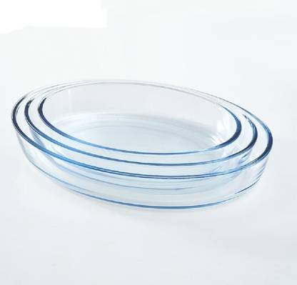 VVSS Borosilicate Glass for Oven Set of 3 ( 1500/2000/3000 ML ) ) Baking Dish