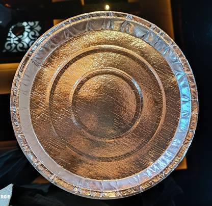 GROWW MORE MANUFACTURING 12" Silver Paper Plate Dinner Plate