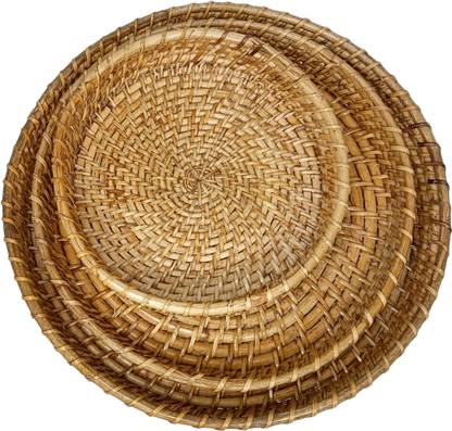 The Assam Admiration COMBO CANE ROUND TRAY Tray