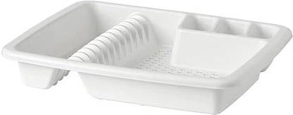 dynamics Ikea VRAKFISK Dish Drainer, White(Polypropylene,plastic) Tray