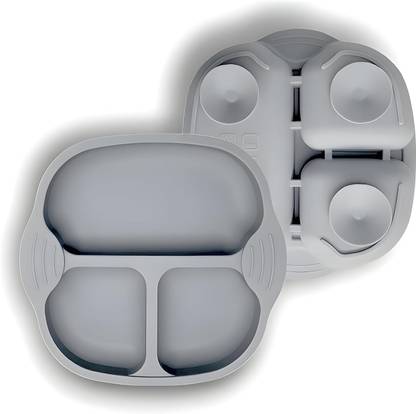 GATHA SALES Baby Dish Grey  - Silicon