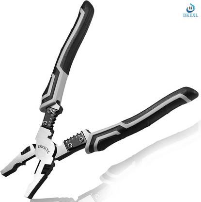DKEXL Multifunctional Wire Stripper Cable Stripping and Cutter Pliers Tools Lineman Plier