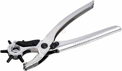 AWICLA Metal revolving Punching Machine - for Leather Belts, Bags, Dog Collars, Fabric Punch Plier