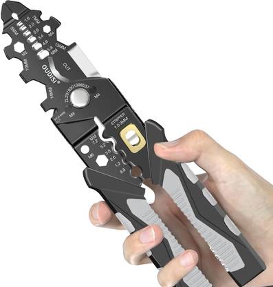 Zorbes 10-in-1 Wire Stripper Tool Wire Cutter Stripping Tool Crimping Tool Electric Combination Snap Ring Plier